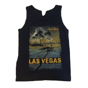 Hard Rock Cafe Las Vegas Black Tank Top Sleeveless Size Small